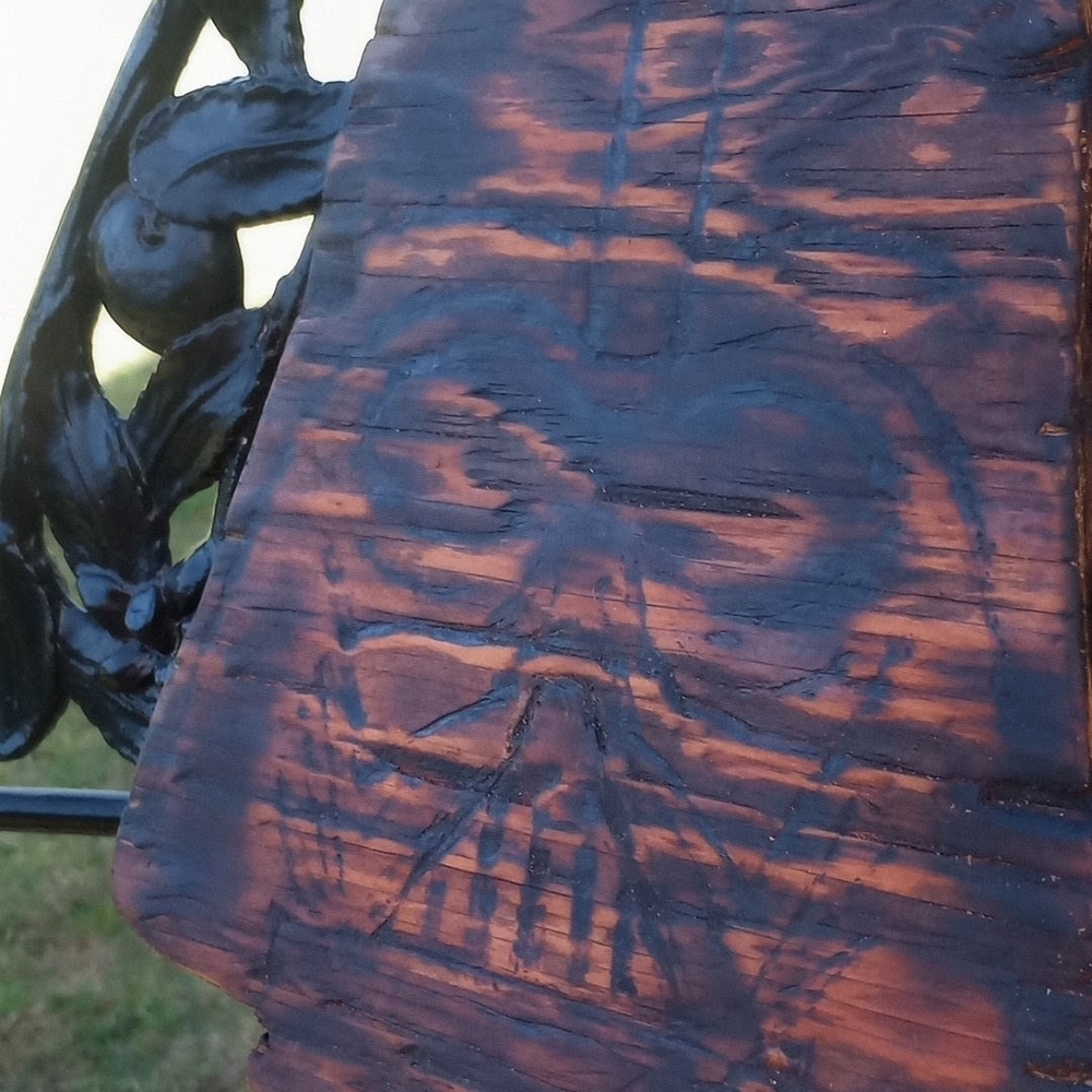 Handmade Star Wars Darth Vader Burnt Wood Art 8.5x9.5 - Picture 3 of 5